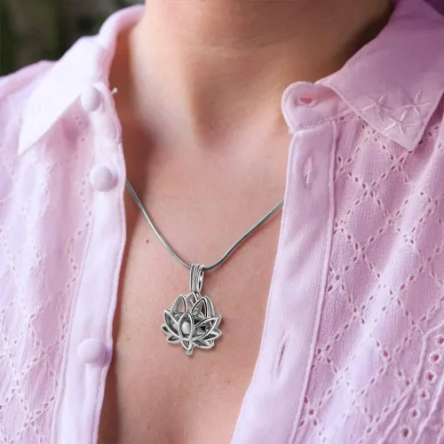 Vista 6 de AILIN Collares de urna con nombre grabado personalizado para cenizas para mujeres y hombres, collar con colgante de recuerdo conmemorativo