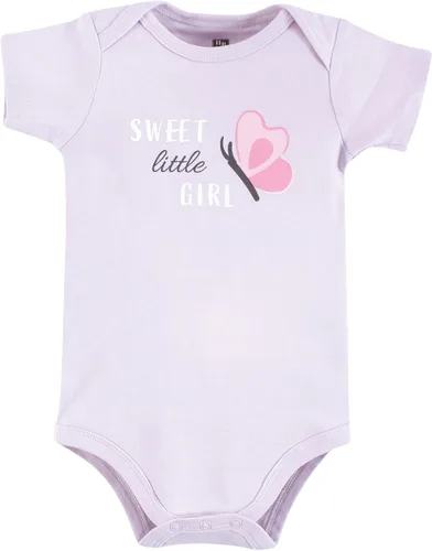 Vista 156 de Hudson Baby baby-girls Cotton Bodysuits 3-pack