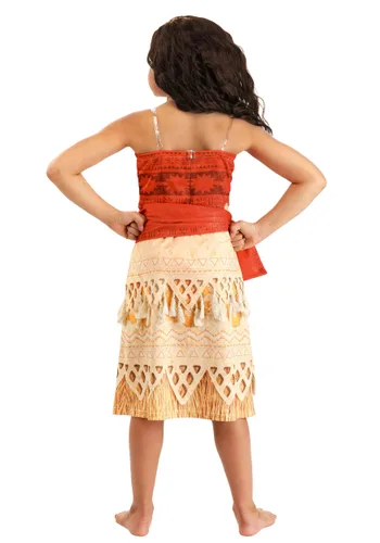 Vista 2 de Disfraz Deluxe Disney Moana para Niñas Multicolor