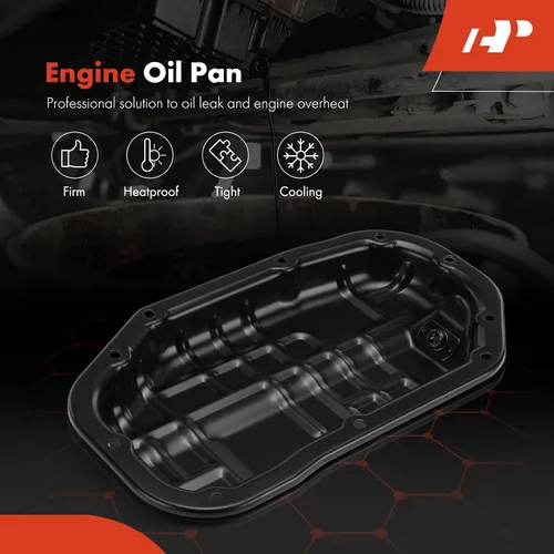 Vista 3 de A-Premium Cárter inferior de aceite de motor con tapón de drenaje compatible con Nissan 350Z 370Z INFINITI EX35 EX37 FX35 FX37 G35 G37 M35 M37 Q40