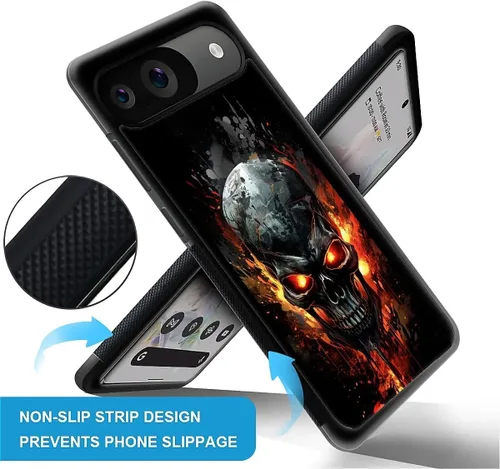 Vista 890 de Compatible con Google Pixel 4A 5G Mobile Case Creative Acrylic Panel trasero Silicona Protección Grip especialmente diseñado para Google Pixel 4A 5G