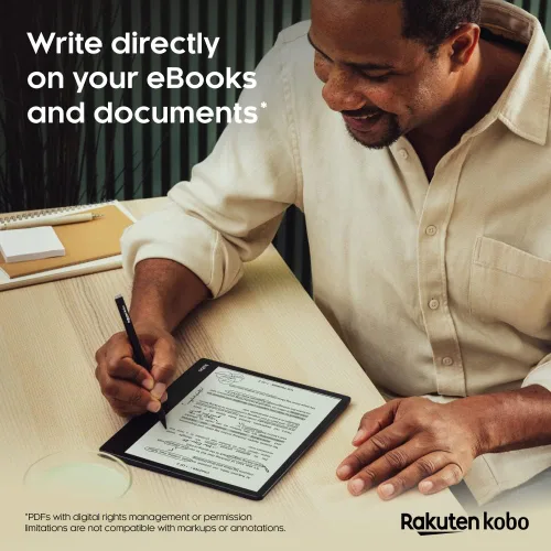 Vista 2 de Kobo Elipsa 2E eReader Pantalla táctil sin reflejos de 10.3 pulgadas con ComfortLight PRO Incluye Kobo Stylus 2 Brillo ajustable Wi-Fi