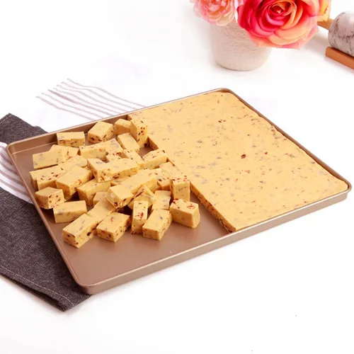 Vista 6 de CAN_Deal Bandeja antiadherente para hornear de 13 pulgadas, ideal para hacer galletas, asar, turrón