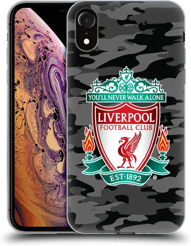 Vista 67 de Head Case Designs Funda de gel con licencia oficial del Liverpool Football Club Away Colourways Crest Camou [protección de grado militar] compatible