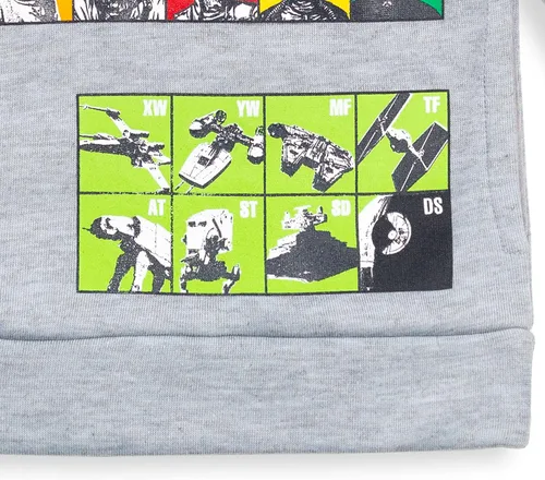 Vista 7 de STAR WARS Sudadera con capucha de forro polar para niños
