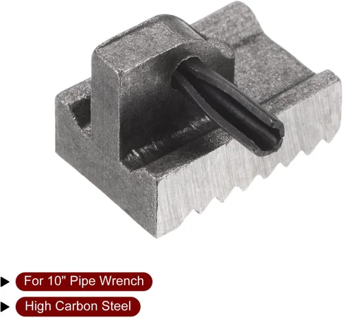 Vista 4 de HARFINGTON Llave de tubo de acero al carbono para llave ajustable de 10 pulgadas con conjunto de pasador