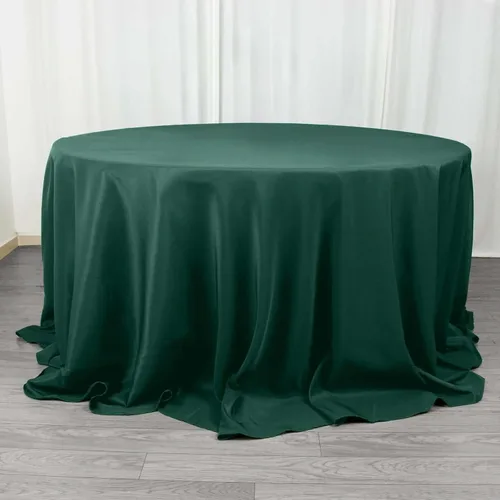 Vista 47 de Efavormart - Mantel redondo de poliéster de 90 pulgadas sin costuras de calidad comercial para banquetes de boda, restaurante