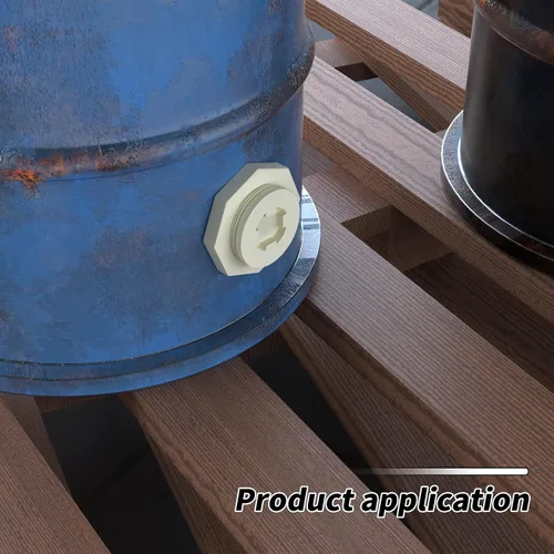 Vista 6 de TAISHER Adaptador de conector de tanque de mamparo de 1 pulgada de ABS blanco con tapones y junta para tanque de agua, barriles de lluvia, acuarios