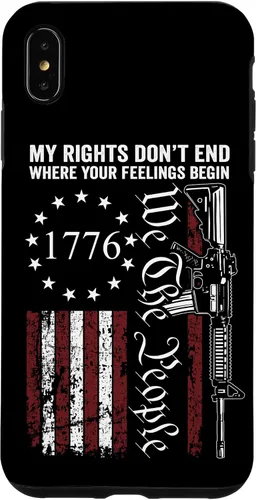 Vista 11 de My Rights Don't End Where Your Feelings Begin USA Gun Flag Case for iPhone 17