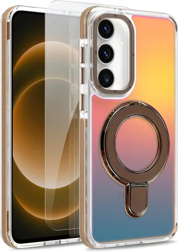 Vista 73 de Funda magnética para Google Pixel 10 Pro XL [compatible con Magsafe] [bonito diseño fluorescente de moda] a prueba de golpes, delgada, translúcida