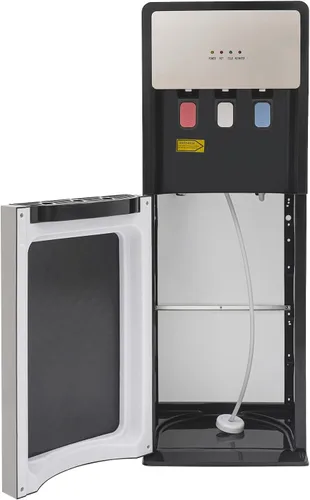 Vista 8 de Dispensador de enfriador de agua 3 en 1, dispensador de agua de pie de carga inferior para botellas de 5 galones, dispensador de agua fría