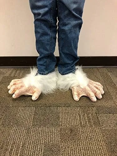 Vista 5 de Zagone Studios White Gorilla Ape Primate o Yeti - Pies de disfraz