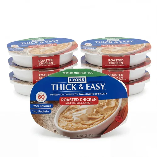 Vista 10 de Thick & Easy® Puré de carne casera con papas y maíz, comida modificada con textura para soporte para tragar, comida lista para servir