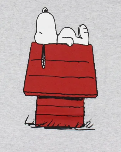 Vista 2 de Peanuts Snoopy Sleeping on Red Doghouse - Camiseta gráfica para hombre