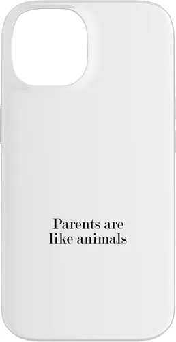 Vista 4 de iPhone 16 Parents are like animals Case