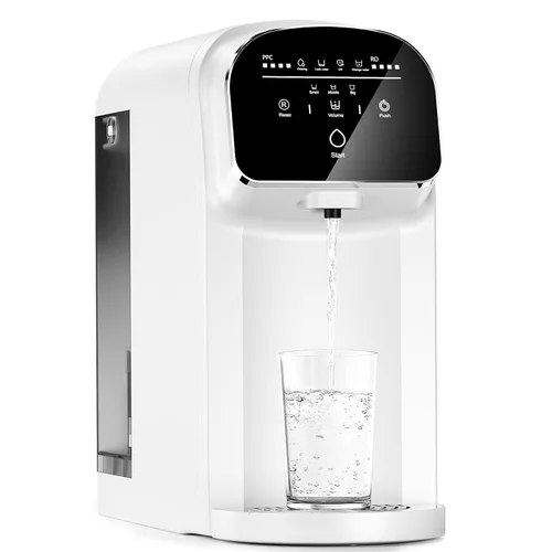 Vista 8 de Aigerri Filtro de agua portátil de ósmosis inversa para encimera con sistema de filtración de ósmosis inversa UV, 5 etapas, no necesita instalación
