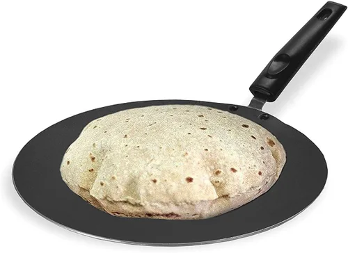 Vista 6 de Roti Pan antiadherente Chapati Tawa Roti Tawa Paratha Tawa Panel de aluminio Grosor 2,6 MM Tortilla Pan Dosa Tava Plancha Pancake