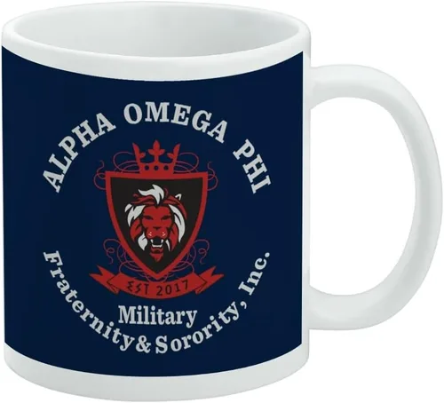 Vista 388 de Taza de cerámica con el logotipo principal de la Universidad Rider, taza de regalo novedosa para café, té y bebidas calientes, 11oz, blanca