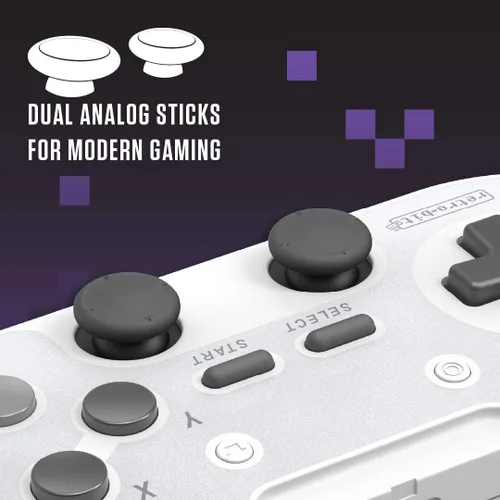 Vista 7 de Retro-Bit Legacy 16 Wireless 2.4GHz Controller for SNES, Switch, PC, MacOS, RetroPie, Raspberry Pi and Other USB Devices (Classsic Gray)