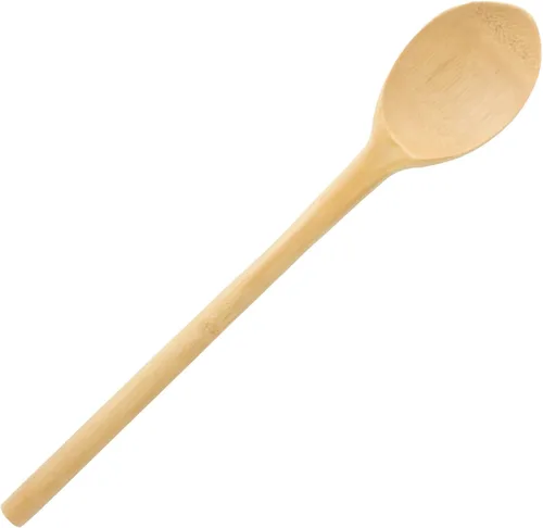 Vista 14 de BambooMN Juego de utensilios de bambú orgánico, espátula, cuchara, pinzas - 8 piezas