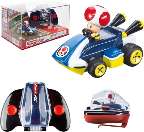 Vista 12 de Carrera RC Nintendo Mario Kart Mini coche de juguete de control remoto coleccionable de 2.4 GHz - Luigi Official Licensed Mario Miniature