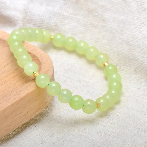 Vista 14 de Paialco Pulsera elástica de cuentas naturales o creadas de 0.236 in, pequeña para niñas y mujeres, 6.5 pulgadas