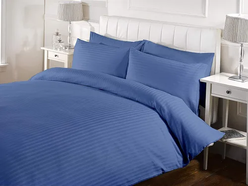 Vista 15 de RRlinen Funda de edredón de alta calidad a rayas con cierre de cremallera, 100% algodón, lujosa e hipoalergénica, de 800 hilos, ultra suave
