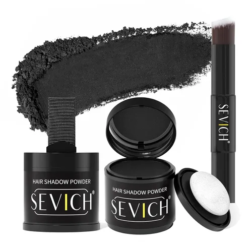 Vista 19 de SEVICH Polvo magnético recargable para retoque de raíces del cabello, impermeable, cobertura de canas y corrector de línea capilar con doble