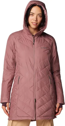 Vista 30 de Columbia Chaqueta larga con capucha Heavenly para mujer Verde (Stone Green)
