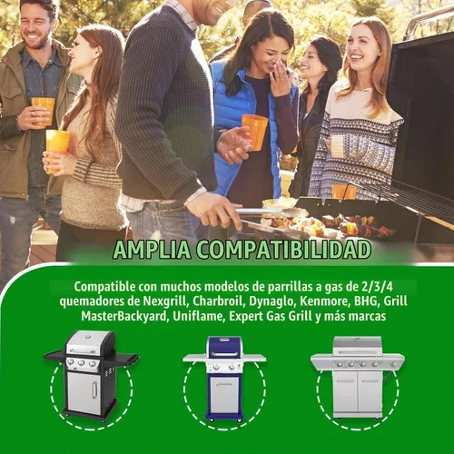 Vista 3 de Uniflasy Bandeja de Grasa con Bandeja Colectora y Forro de Papel Aluminio Universal Compatible con Nexgrill, Dynaglo, Cuisinart, Charbroil, Kenmore