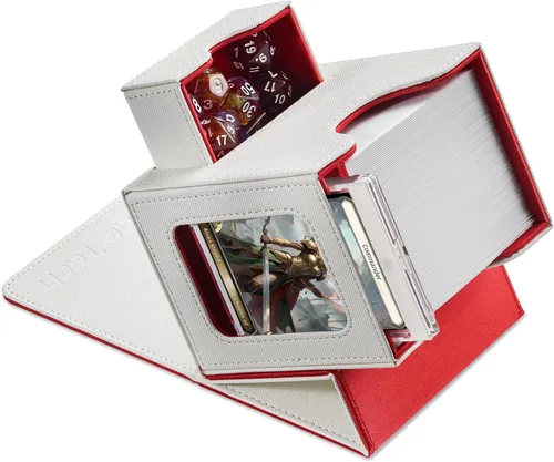 Vista 19 de Mage Tech Caja de cartas para MTG Commander, diseño patentado, pantalla Commander, se adapta a 100 tarjetas de doble manga, ladrillo de tarjetas