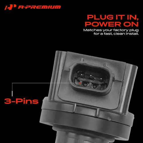 Vista 4 de A-Premium Bobinas de Encendido y Kits de Bujías Compatibles con Acura TSX 2009-2014 L4 2.4L