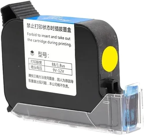Vista 4 de Ink Cartridge 2588 JS12 42ML 12. 7mm Black Red Blue Green Quick Drying Print Height Universal Compatible with Handheld Inkjet Printer(Black)