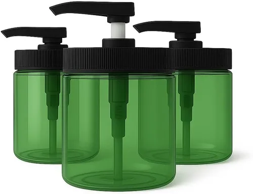 Vista 11 de Royal Massage Tarro bomba recargable de 16 onzas con dispensador de tubo de inmersión de bloqueo, recipiente de plástico sin BPA para aceites