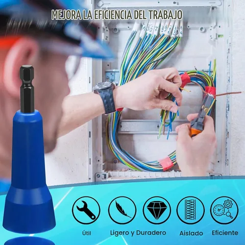 Vista 6 de Conductor de tuerca de alambre, conector de cable giratorio giratorio, los mejores regalos de Navidad, controlador de conector de cable