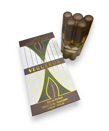Vista 5 de Vegueros Eau de Parfum 3.4 oz – Perfume Cubano – Fragancia masculina de tabaco amaderado inspirada en la tradición cubana – Perfume de larga