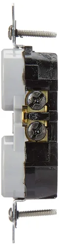 Vista 5 de Leviton - interruptor seguro y resistente al clima con receptáculo doble, W5320-T0G