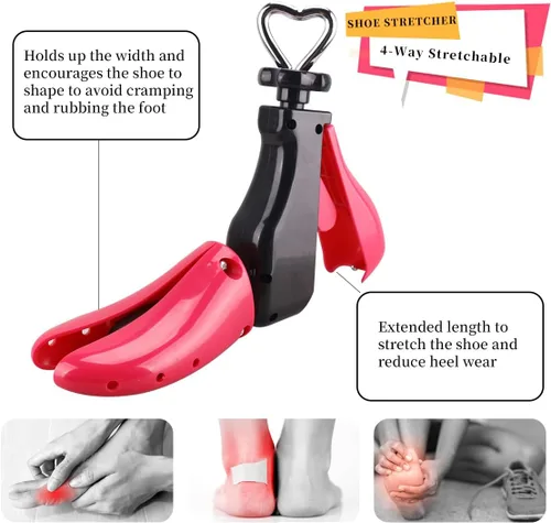 Vista 3 de Parts3A Estirador de zapatos, nuevo estirador de botas para mujeres y hombres, elástico en 4 direcciones, para dar forma al interior del zapato.