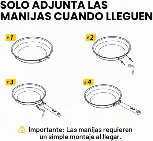 Vista 6 de COOKER KING Sartén de acero inoxidable de 8 pulgadas, pequeña sartén