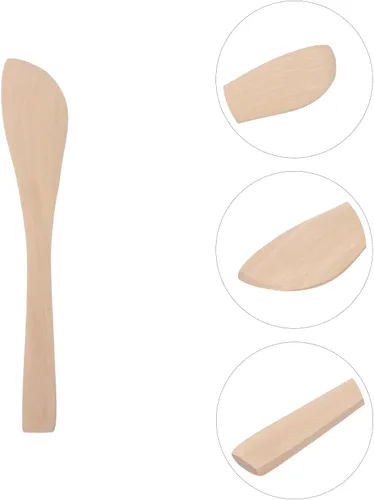 Vista 9 de DOITOOL 20 cuchillos de mantequilla de madera, esparcidores de queso de gelatina de 5.9 pulgadas, esparcidores de mermelada de pan, mini espátulas