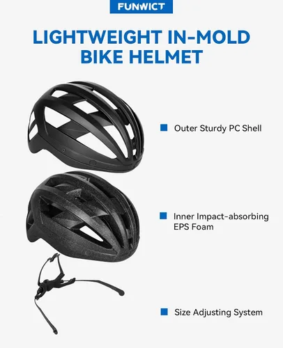 Vista 8 de Casco de bicicleta para adultos con visera y gafas para hombres y mujeres, casco de bicicleta de montaña y carretera, casco de ciclismo con luz