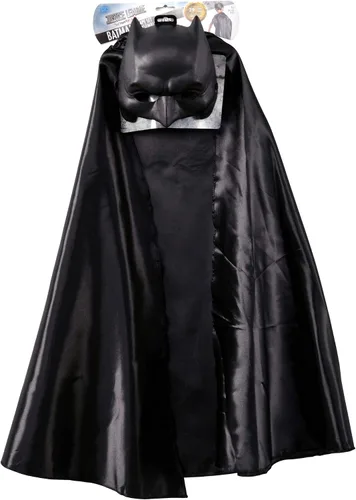 Vista 2 de Rubies Imagine Childs Justice League Batman Capa y máscara talla M