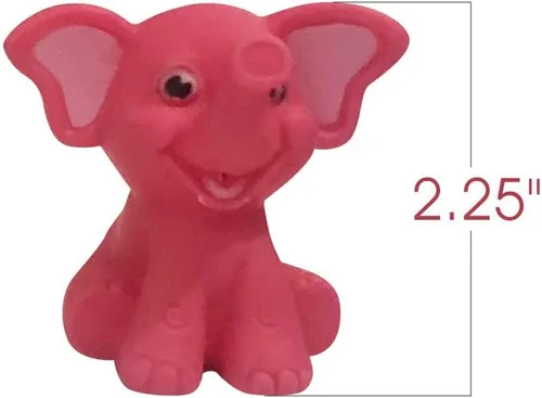 Vista 3 de ArtCreativity Elefantes de agua de goma, paquete de 12, juguetes de bañera y piscina para niños, chorros de agua seguros y duraderos, recuerdos