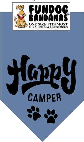 Vista 7 de Happy Camper - Bandana para perros pequeños de menos de 20 libras, naranja quemado