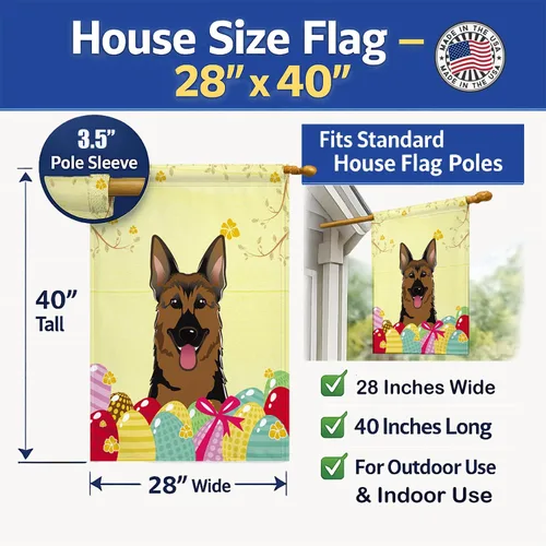 Vista 700 de Caroline's Treasures BB1923GF Bandera decorativa para jardín con diseño de Border Collie, para caza de huevos de Pascua, para jardín, jardín, patio