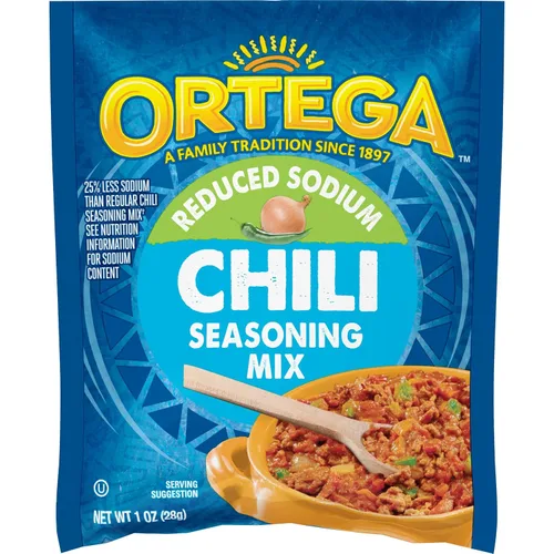 Vista 12 de Ortega Mezcla de condimentos, 40% menos de tacos de sodio, 1 onza