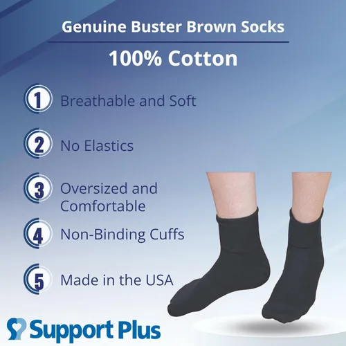 Vista 2 de CALCETINES BUSTER BROWN 100% ALGODÓN PARA MUJER (3 PARES)