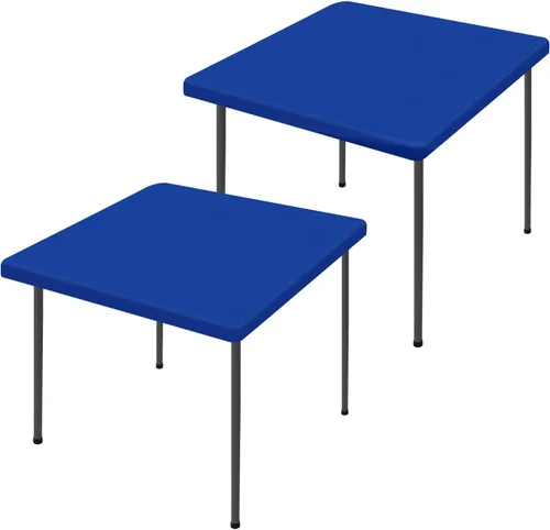 Vista 71 de Moosfor Paquete de 2 manteles rectangulares de elastano de 4 pies, elásticos y ajustables para pícnic, cubierta de mesa de patio elástica y lavable