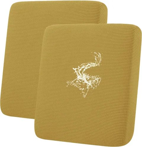 Vista 41 de Fundas impermeables para sofá seccional, fundas de cojín antideslizantes para sofá Ajuste seccional en forma de L, tela jacquard elástica, parte