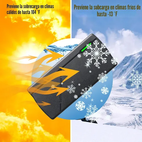 Vista 5 de Cargador de batería LiFePO4 de 14.6V 10A para baterías de fosfato de hierro y litio de 12 V, carga rápida, alta eficiencia, indicador LED, diseño